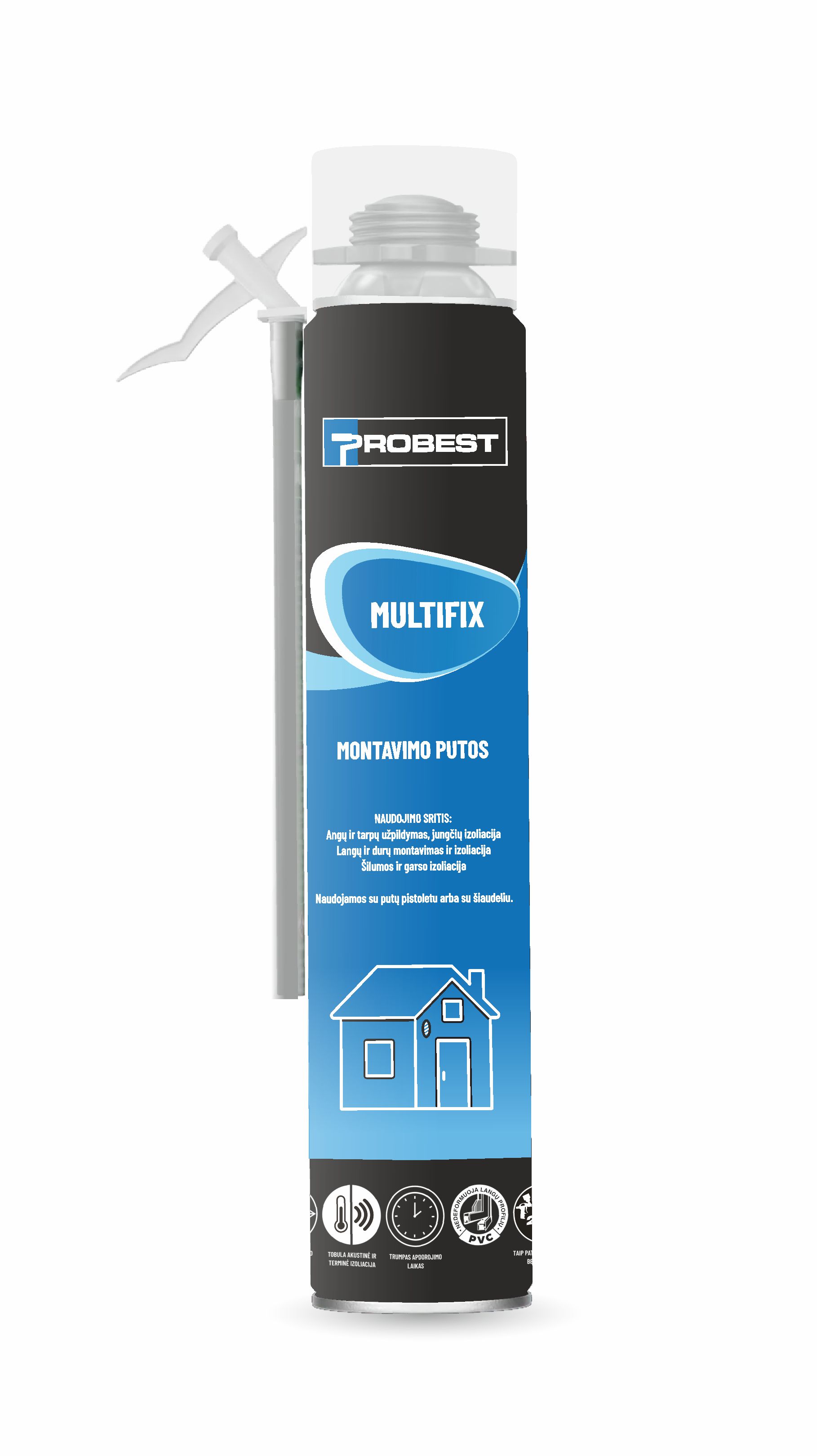 Montavimo putos PROBEST MULTIFIX 750 ml